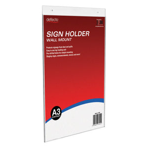 Deflecto Wall Mount Sign Holder A3 Portrait - image 1