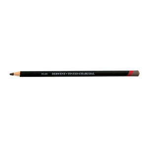 Derwent Tinted Charcoal Pencil Glowing Embers Box of 6. Derwent Tinted Charcoal Pencils Glowing Embers box of 6 laid flat on a white surface.