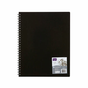 Derwent Academy Visual Art Diary 11 x 14 Black 120 Pages Box of 5. Derwent Academy Visual Art Diary 11x14 black PP cover with double wire spiral binding, box of 5.