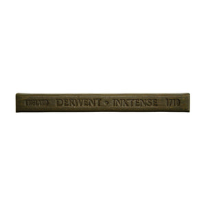 Derwent Inktense Block in Amber shown side on against white, square stick embossed DERWENT INKTENSE and colour number 1710