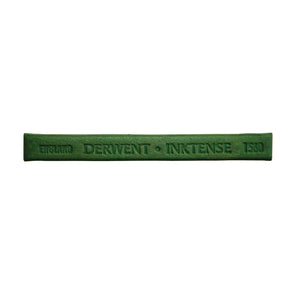 Single Derwent Inktense Block in Fern, side view of the square stick with DERWENT INKTENSE and colour number 1560 embossed along it