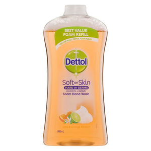 Dettol Foaming Hand Wash Lime and Orange Refill 900ml Pack of 3 - image 1