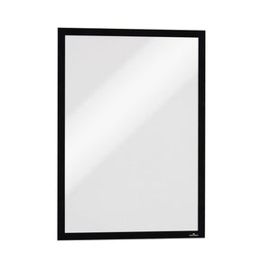 Durable 486801 Duraframe Magnetic A3 black hero view showing large 334 x 458mm magnetic frame for prominent notices on metal surfaces without fixings