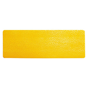 Durable yellow floor marking stripe, top view