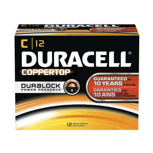 Duracell Coppertop MN1400 1.5V C Alkaline Batteries box of 12