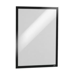 Duraframe A3 Sign Holder Adhesive Back Black Pack 2 - image 1