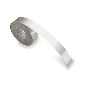 Dymo Rhino Stainless Steel Embossing Tape 12mm x 4.8m Non-Adhesive - image 1