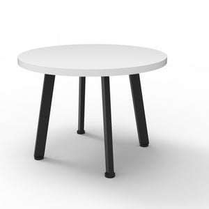 Rapidline Eternity Round Coffee Table 600mm Diameter Grey / Black