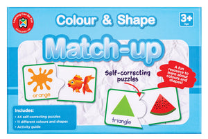 Colour and Shape Match Up Self Correcting Puzzles 11 Colours Shapes