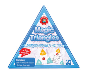 Multiplication Magic Triangles 72 Cards Times Tables to 12
