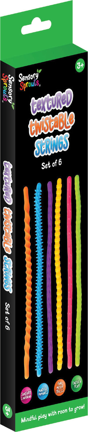 Sensory Sprouts Textured Twistable Strings Set of 6