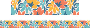 Learning Can Be Fun Floral Bloom Abstract Classroom Border Pack of 12