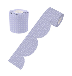Learning Can Be Fun Lilac Patterned Rolled Scalloped Border 15.24m