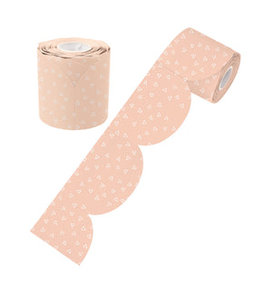 Learning Can Be Fun Peach Patterned Rolled Scalloped Border 15.24m