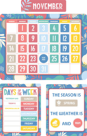 Learning Can Be Fun Growing Minds Calendar Bulletin Board Set