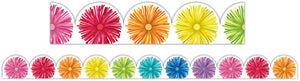 Learning Can Be Fun Giggle & Grow Rainbow Scalloped Pom Poms Classroom Border Pack of 12