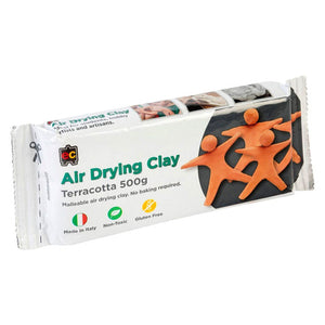 Educational Colours Air Drying Clay Terracotta 500g. Educational Colours Air Drying Clay in Terracotta, 500g block ready for modelling and air drying.