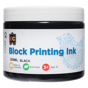 Educational Colours Block Printing Ink 250ml Black - image 1