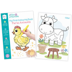 Educational Colours First Creations My First Colouring Book Farm Animals with 26 pictures and certificate for young children