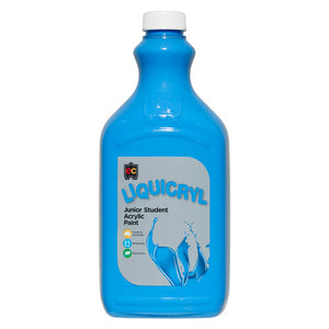 Educational Colours Liquicryl Junior Student Acrylic Paint 2L Sky Blue - image 1