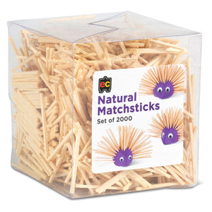 Educational Colours Natural Matchsticks Set of 2000. Educational Colours natural wood matchsticks set of 2000 pieces for craft and building activities.