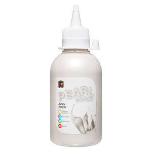 Educational Colours Pearl Paint Junior Acrylic 250ml White - image 1