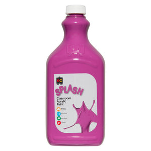 Educational Colours Splash Classroom Acrylic Paint 2L Violet Crunch (Lilac). Educational Colours Splash Classroom Acrylic Paint 2L bottle in Violet Crunch Lilac colour.