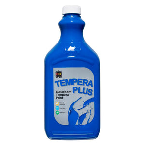 Educational Colours Tempera Plus Classroom Paint 2L Brilliant Blue. Educational Colours Tempera Plus 2L Brilliant Blue classroom paint in eco-friendly PET bottle.