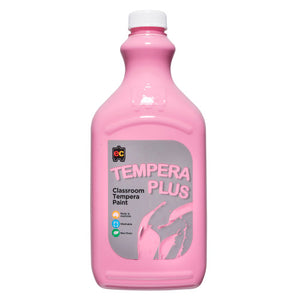 Educational Colours Tempera Plus Classroom Paint 2L Pink. Educational Colours Tempera Plus Classroom Paint 2L bottle in pink.