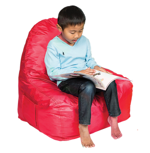 Elizabeth Richards Chill Out Chair Small in Red, front view showing overall shape and size