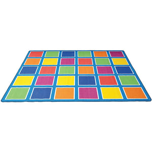 Elizabeth Richards Colour Squares Placement Rug 30 Squares - image 1