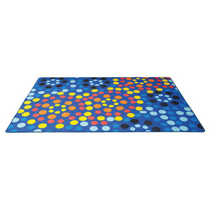 Elizabeth Richards Mosaic Sky Rug measuring 1.78m x 2.34m with a night-sky mosaic pattern, suitable for classroom group time