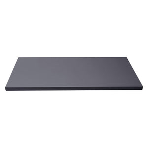 Rapidline GO Steel Cupboard extra shelf in Graphite Ripple, shown on its own at an angle against a white background.