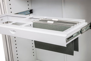 Rapidline Roll Out File Frame Only White for Go Tambour Door Cupboard 1200mm W