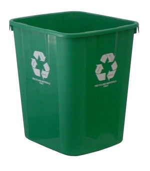 Italplast 32 Litre Recycling Materials Only Tidy Bin, green with white recycling symbol, I 180RCG