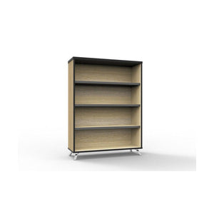 Rapidline Rapid Infinity Bookcase 900 x 315 x 1200mm Natural Oak / Black