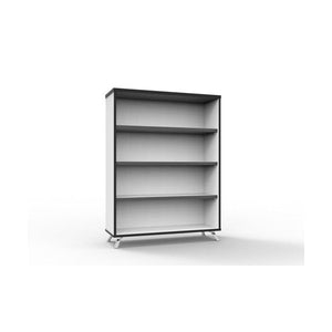 Rapidline Rapid Infinity Bookcase 900 x 315 x 1200mm Natural White / Black