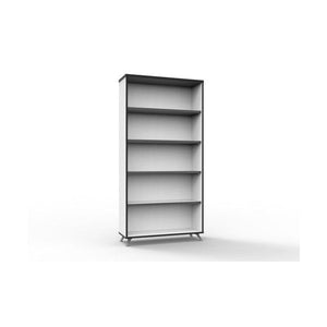 Rapidline Rapid Infinity Bookcase 900 x 315 x 1800mm Natural White / Black