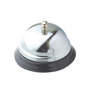 Italplast I410 Counter Bell Chrome, dome bell with non-slip base for reception and service counters