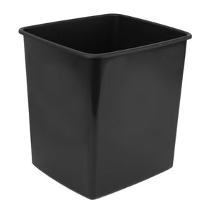 Italplast Fire Retardant Tidy Bin 15 Litre Black (I 140BLK), fire retardant plastic bin for commercial office safety compliance