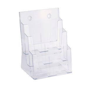 Italplast Brochure Holder A4 3 Tier I 555 in clear