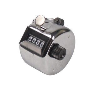 Italplast Metal Tally Counter Chrome (I 411) — Italplast product, Australian made
