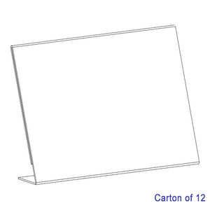 Blueprint Bulk A5 Landscape Slanted Sign Holders Carton of 12, front product view