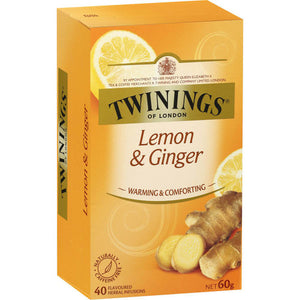 Twinings Lemon & Ginger Tea 4 x 40 Bags