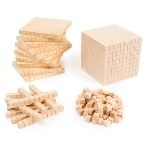 Learning Can Be Fun Wooden Base Ten Set of 121