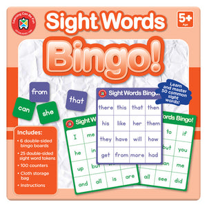 Learning Can Be Fun Bingo Sight Words Game - image 1