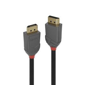 Lindy Anthra Line 15m DisplayPort cable, black, DisplayPort male connectors, Lindy part 36487