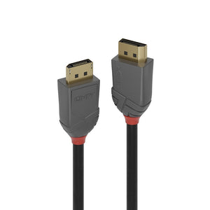 Lindy Anthra Line 5m DisplayPort cable, black, DisplayPort male connectors, Lindy part 36484