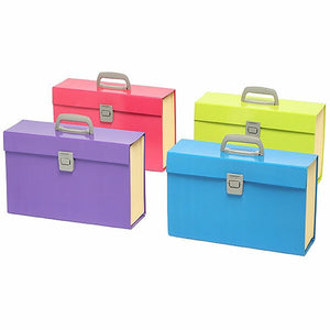 Marbig Carry File Assorted Summer Colours Carton of 5