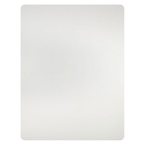 Marbig Enviro 87465 large clear rectangular hard floor chairmat seen from above, plain with rounded corners and no keyhole